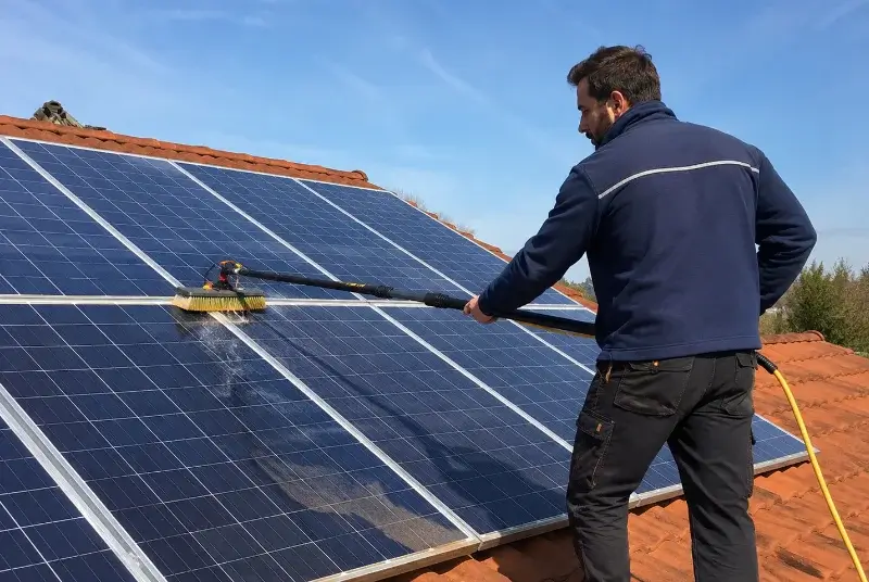 Nettoyage et entretien de panneaux solaires à Saint-Rabier